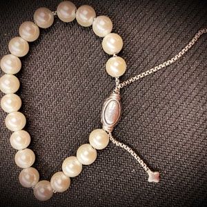 DY Sterling Silver Beaded Bracelet  Pearls